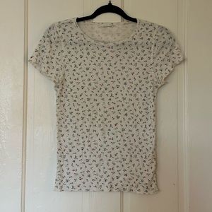 EUC Doen floral tee size M